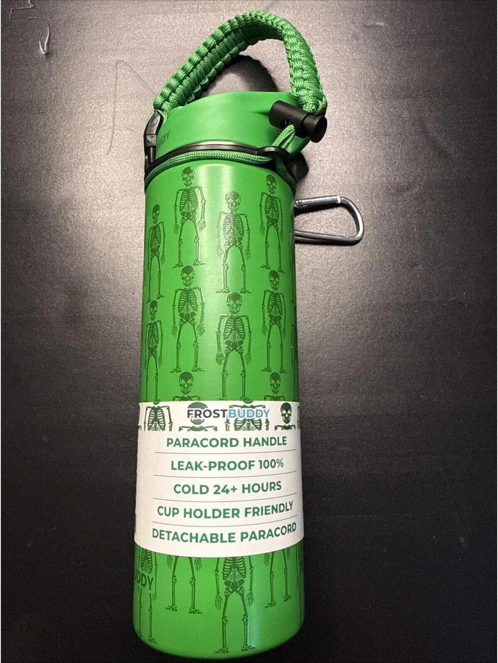 Frost Buddy Halloween Viral Skeleton 24oz Tumbler Glow In The Dark New!